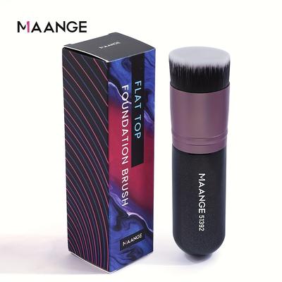 Large Flat Top Kabuki Foundation Brush - Premium Makeup Brush For Liquid, Cream, And Powder - Buffing, Blending, And Face Brush, 1.26