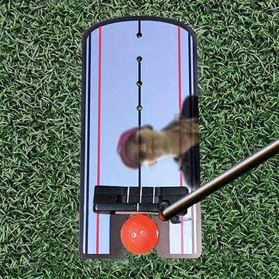 Golf Putting Mirror - Perfect Your Alignment And Swing With Outdoor Training Aid And Swing Trainer Accessory