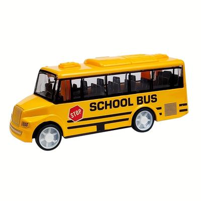 Metal School Bus Alloy Car Model, Alloy Pull Back Bus Toy Car, Car Decoration Boy Toy