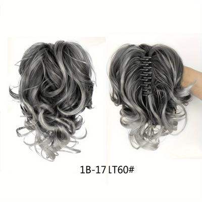 Claw Ponytail Short Curly Wavy Ponytail Extensions Synthetic Clip In Hair Extensions Elegant For Daily Use Hair Accessories
