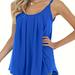 Plus Size Solid Cami Top, Crew Neck Spaghetti Strap Top For Summer, Women's Plus SizeÂ clothing