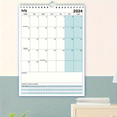 Jan 2024- Dec 2024 Monthly Calendar Planner 12 Mon...