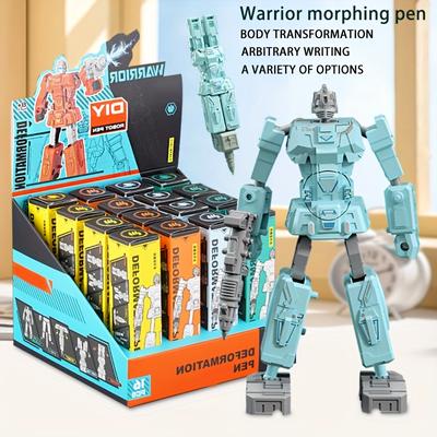Children's Robot Morphing Pen Two-in-one Creative Stationery Educational Toys For Primary School Students
