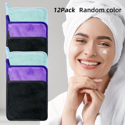12pcs Makeup Remover Cloths For Face, Eye, Lips, R...