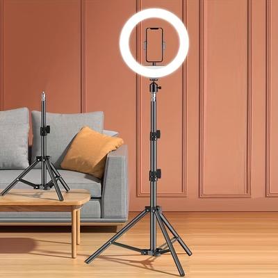10 Inch Heavy Duty Light Stand, Adjustable Tripod Stand With 1.1 Meter Bracketfor Photo Studio Speedlight, Ring Light, Photography
