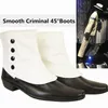 Seltene Michael Jackson SMOOTH CRIMINAL Easy Leaning Lederstiefel 45, lehnende Schuhe Magic Unimaginable Moonwalk
