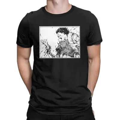 Männer Akira Tetsuo Zu Verlieren Arm T Shirts Manga Kaneda Japanischen Anime Neo Tokyo 100%