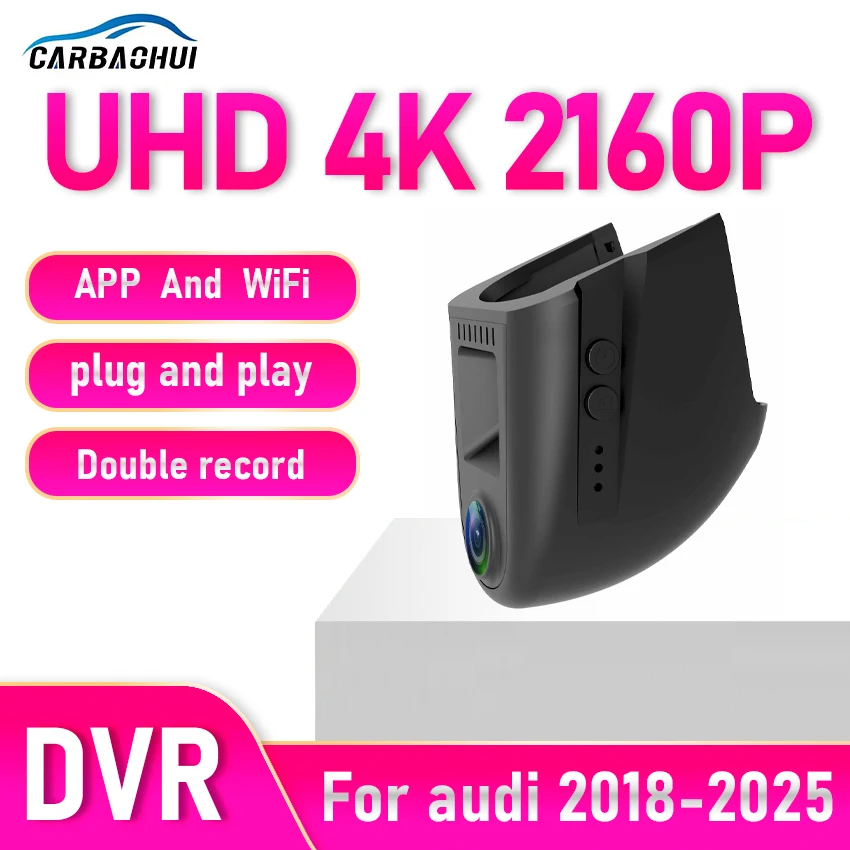Für Audi A3 A4 A4L A6 c7 Q5 sq5 2018-2025 4K Dash Cam für Auto Kamera recorder Dashcam WIFI Auto Dvr Aufnahme Image