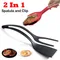 2 in 1 Griff Flip Zange Eier Zange Französisch Toast Pfannkuchen Ei Klemme Omelett Turner Koch zange Gadgets Küche Kochen Zugang