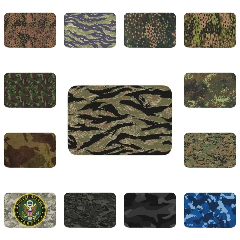Tiger Streifen Camo Haustür Matte Innen schnell trocknen militärische taktische Tarnung Fuß matte Küche Balkon Eingang Teppich Teppich
