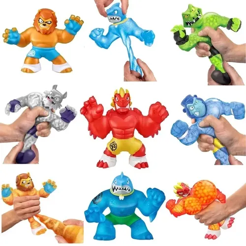 Heiß! Goo Jit Spiele Superhelden Stress Spielzeug Squeeze Squishy steigende Anti Soft Puppen Figuren
