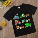 T-shirt de voiture de dessin animé pour enfants vêtements pour bébés costume pour enfants mignon
