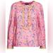 J. Crew Tops | J Crew Cotton Poplin Ruffle Blouse In Liberty Wheat Bouquet Print | Color: Pink/Yellow | Size: Xs