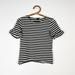 J. Crew Tops | J. Crew Black & White Striped Short Sleeved Knit Top Shirt Size Xxs | Color: Black/White | Size: Xxs