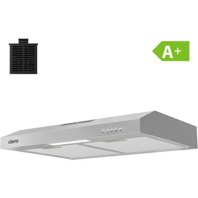 CD6903DS a+ Dunstabzugshaube 60cm Unterbauhaube 220 m3/h Umluft Abluft 3 Stufen Silber - Ciarra
