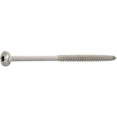No Brand - Spanplattenschraube Halbrundkopf 6.0x120 Teilgewinde Torx 25 Edelstahl A2 Image