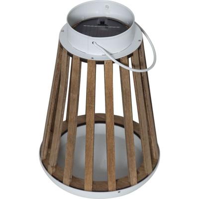 Star LED-Solar-Laterne 'Catania', Holz/Metall, 19x28cm, Image