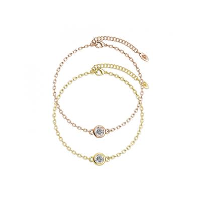 Geburtsstein-Armband - Gold, Roségold und Kristall