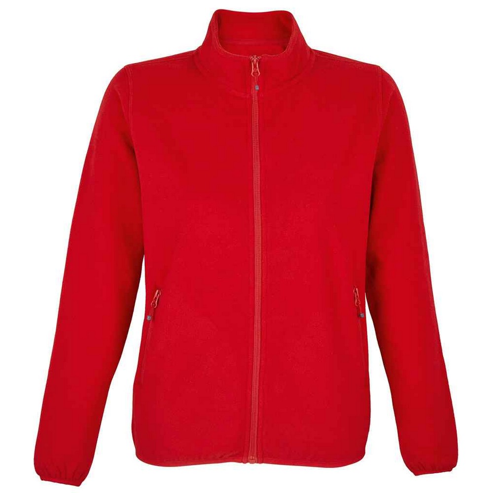 SOLS Womens/Ladies Factor Microfleece Recycled Fleece Jacket (Rot) Image