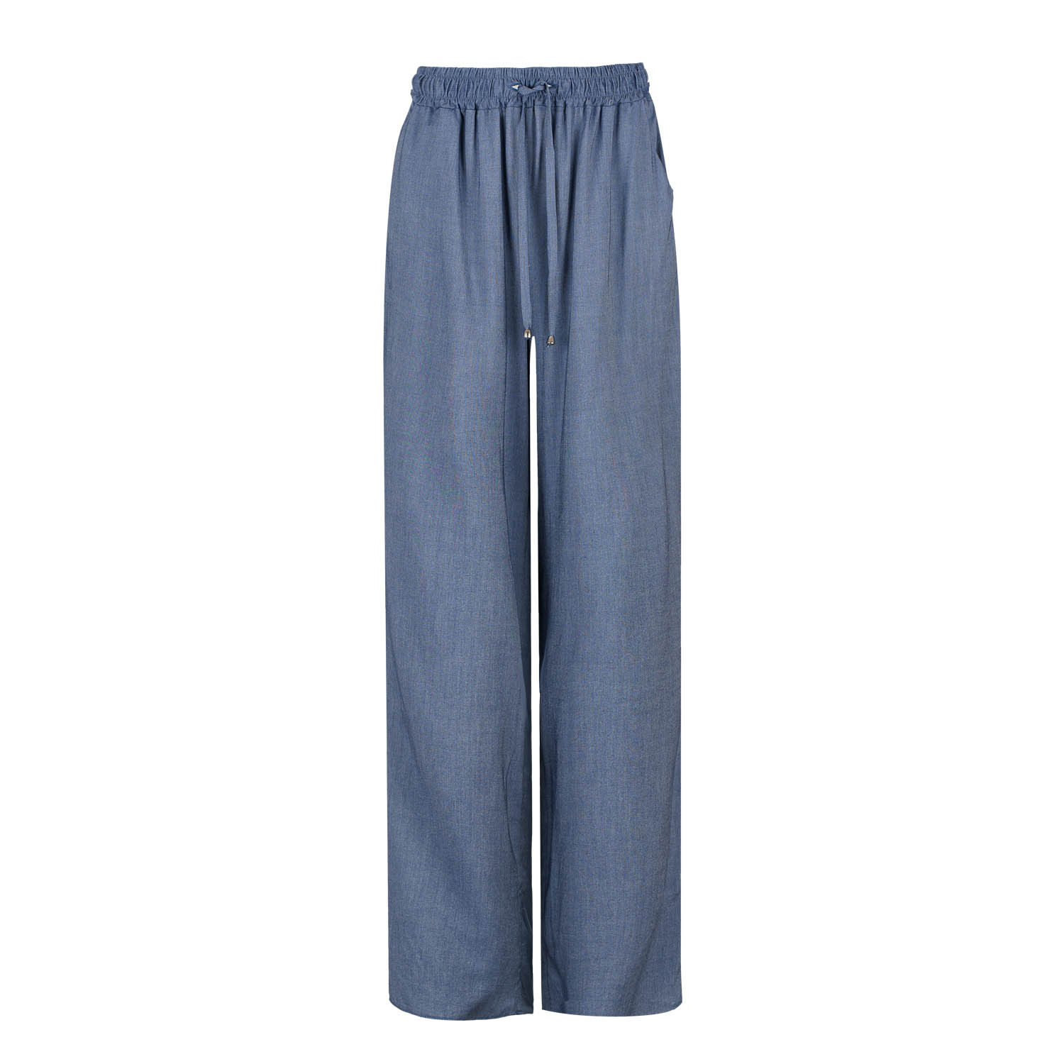 Blaue Denim Style Hose mit weitem Bein Image