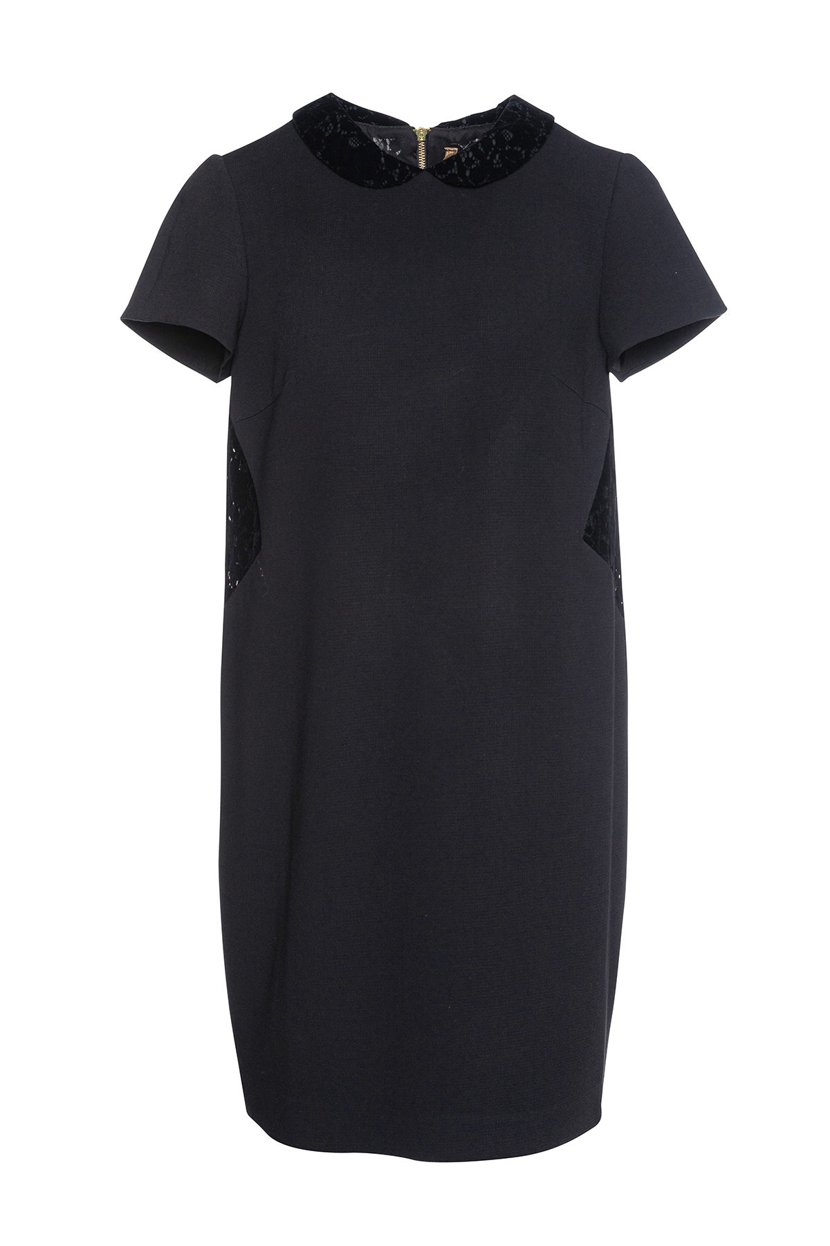 Schwarzes Kleid mit Spitzendetails Image