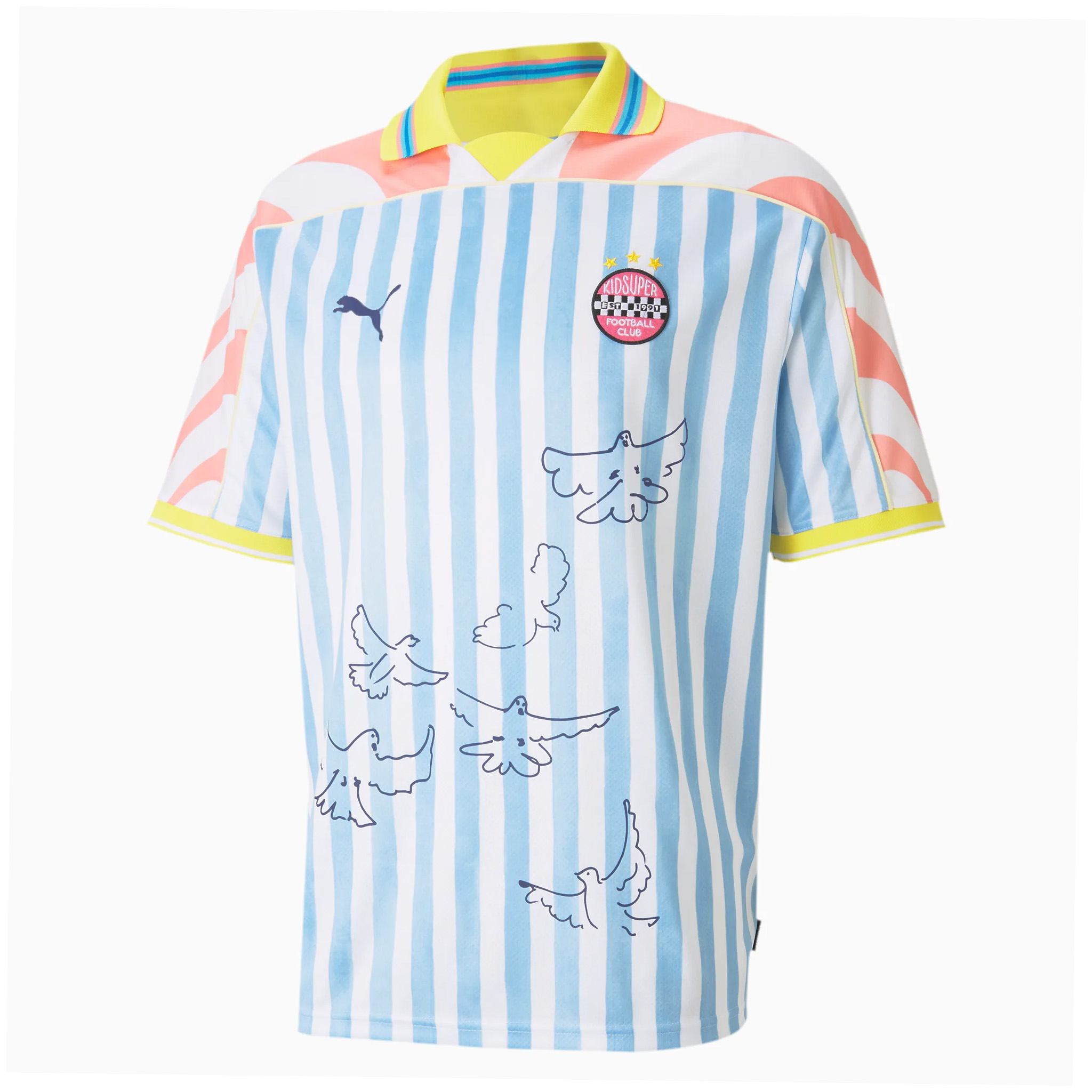 Puma x Kidsuper Studios Herren mehrfarbiger Fußballtrikot Image