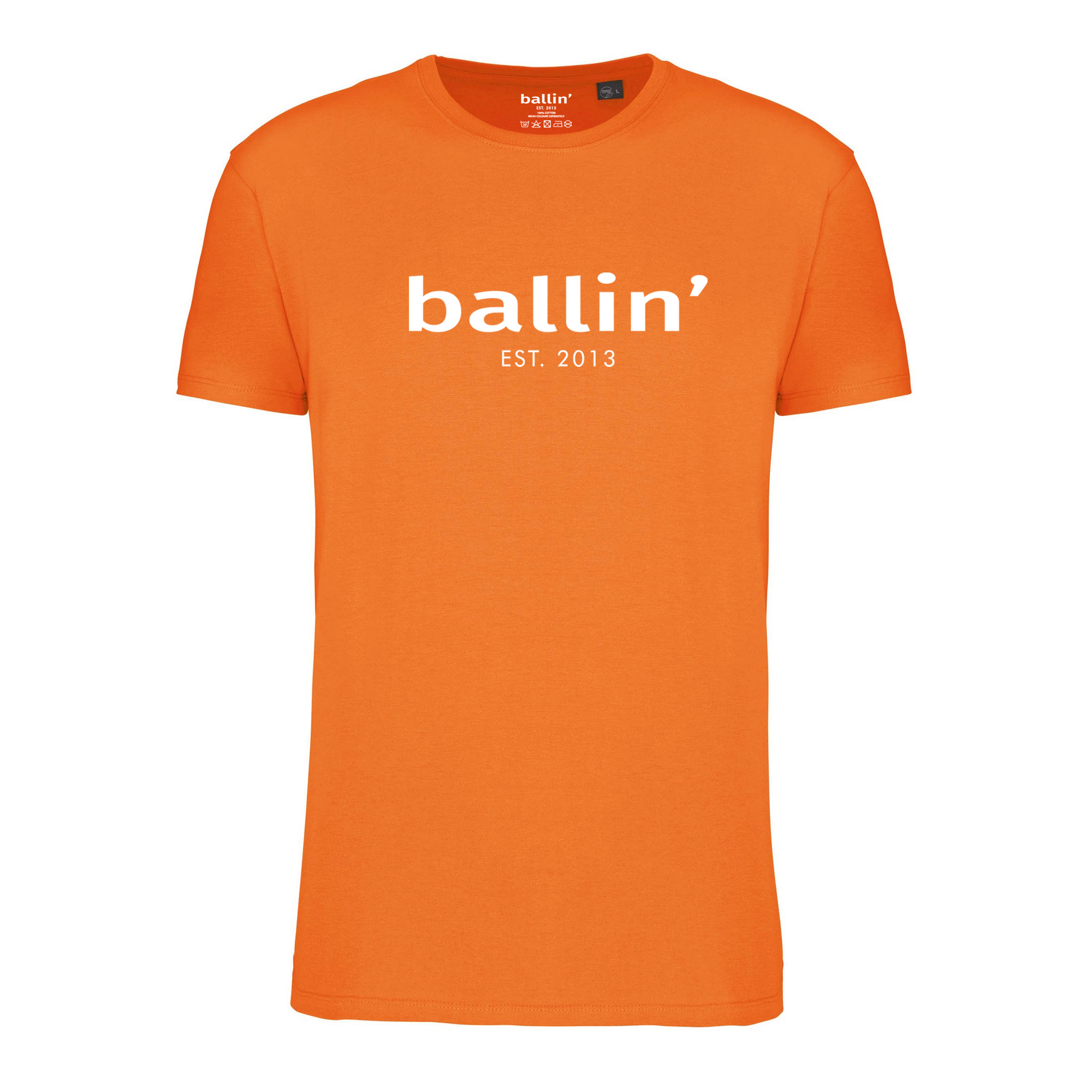 Regular Fit Shirt von Ballin Est. 2013 in der farbe Orange und in größe M.
