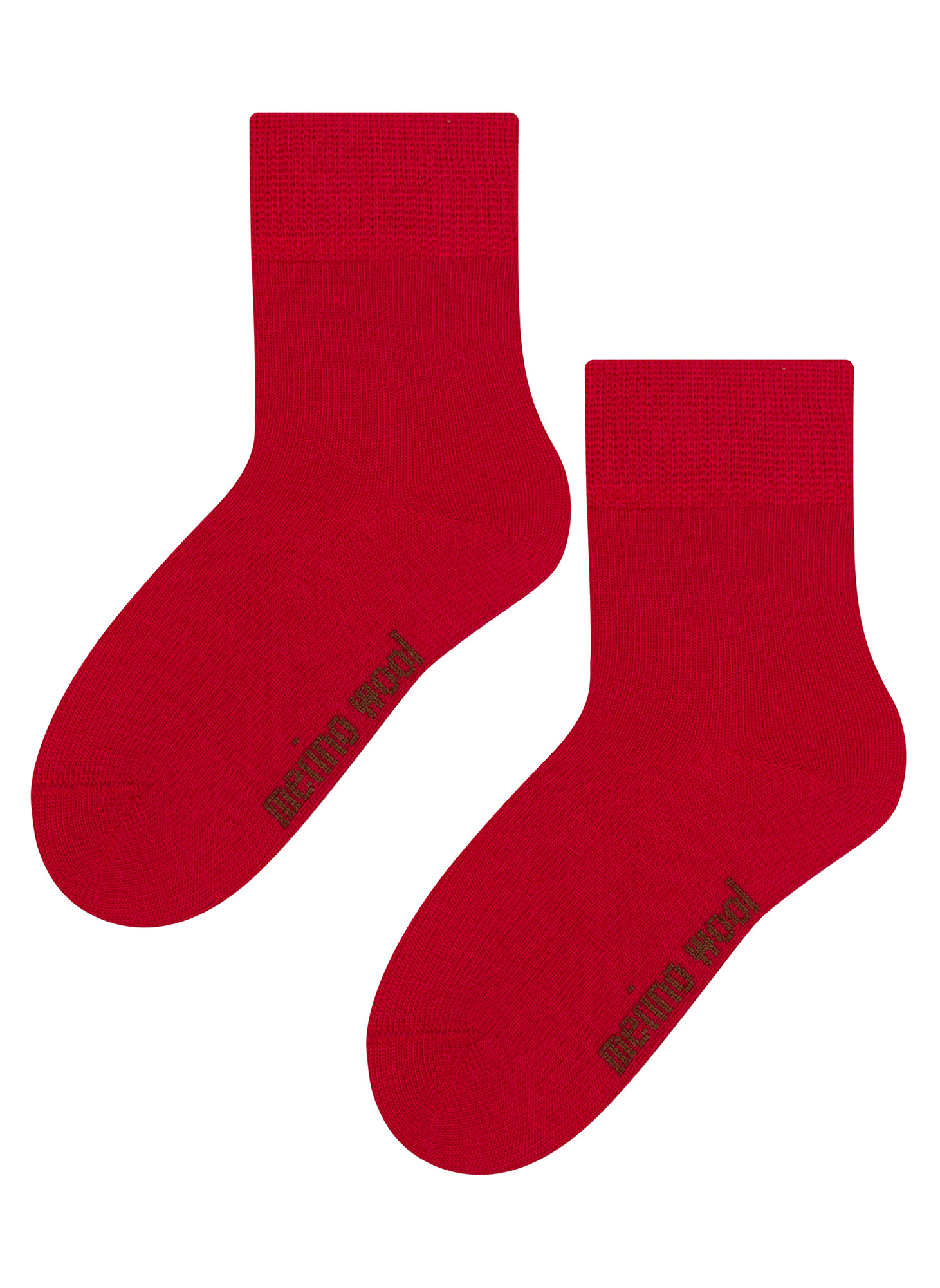 Steven - Baby Socken aus Merinowolle für den Winter - Rot Image