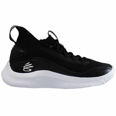 Under Armour Curry Fluss 8 Kinder schwarze Schuhe Image