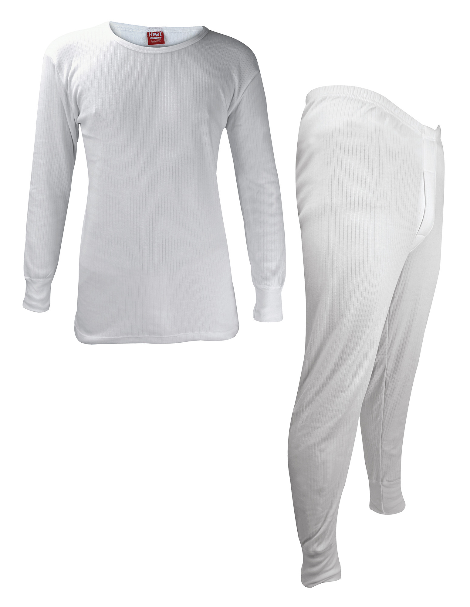 Herren-Thermo-Unterwäsche-Set | Wärmespeicher | Winter-Langarm-Top & Long Johns - Weiß Image