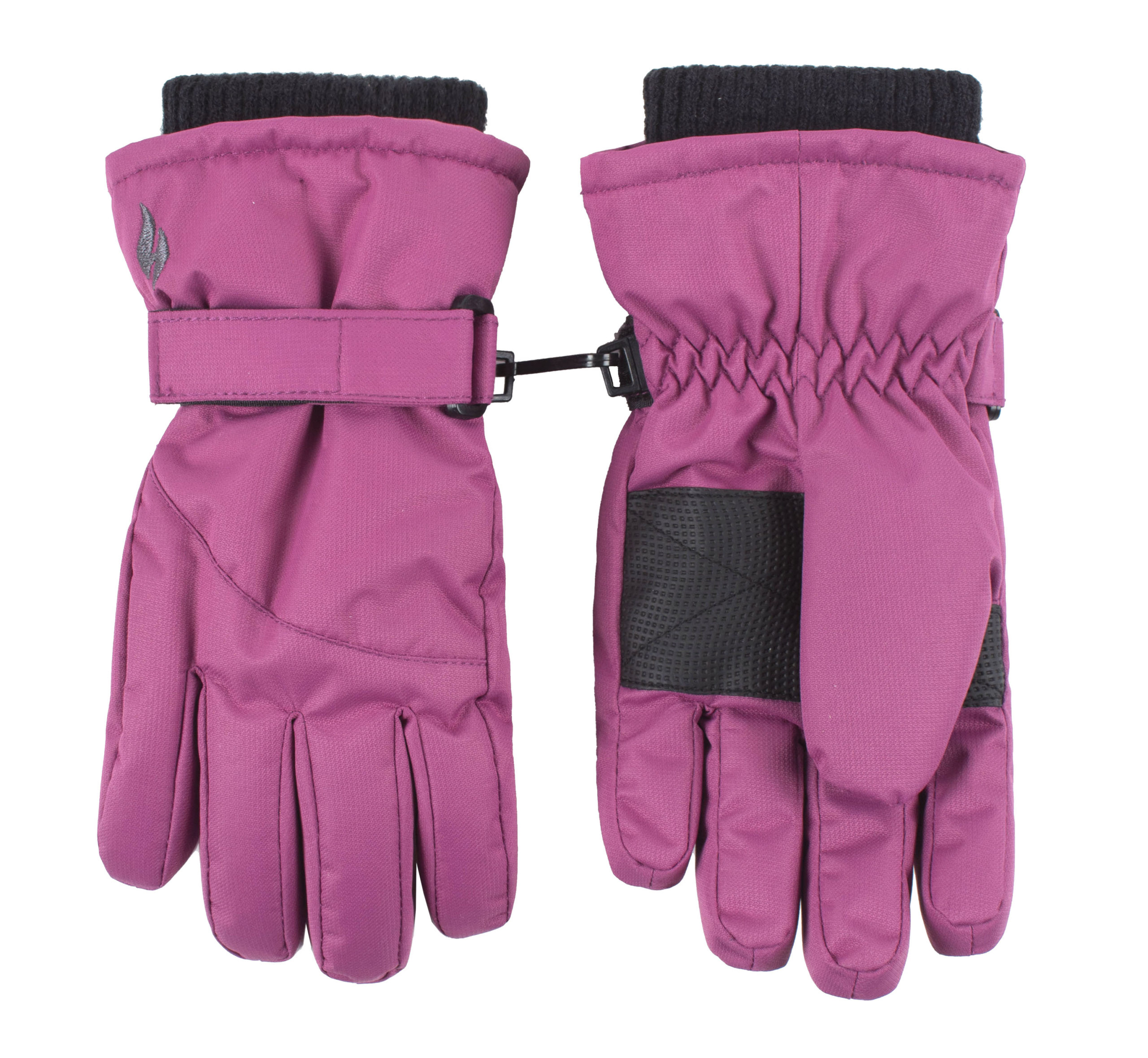 Heat Holders Childrens Snowflake Winter Thermal Lined Cuffs Performance Handschuhe - Pink Image