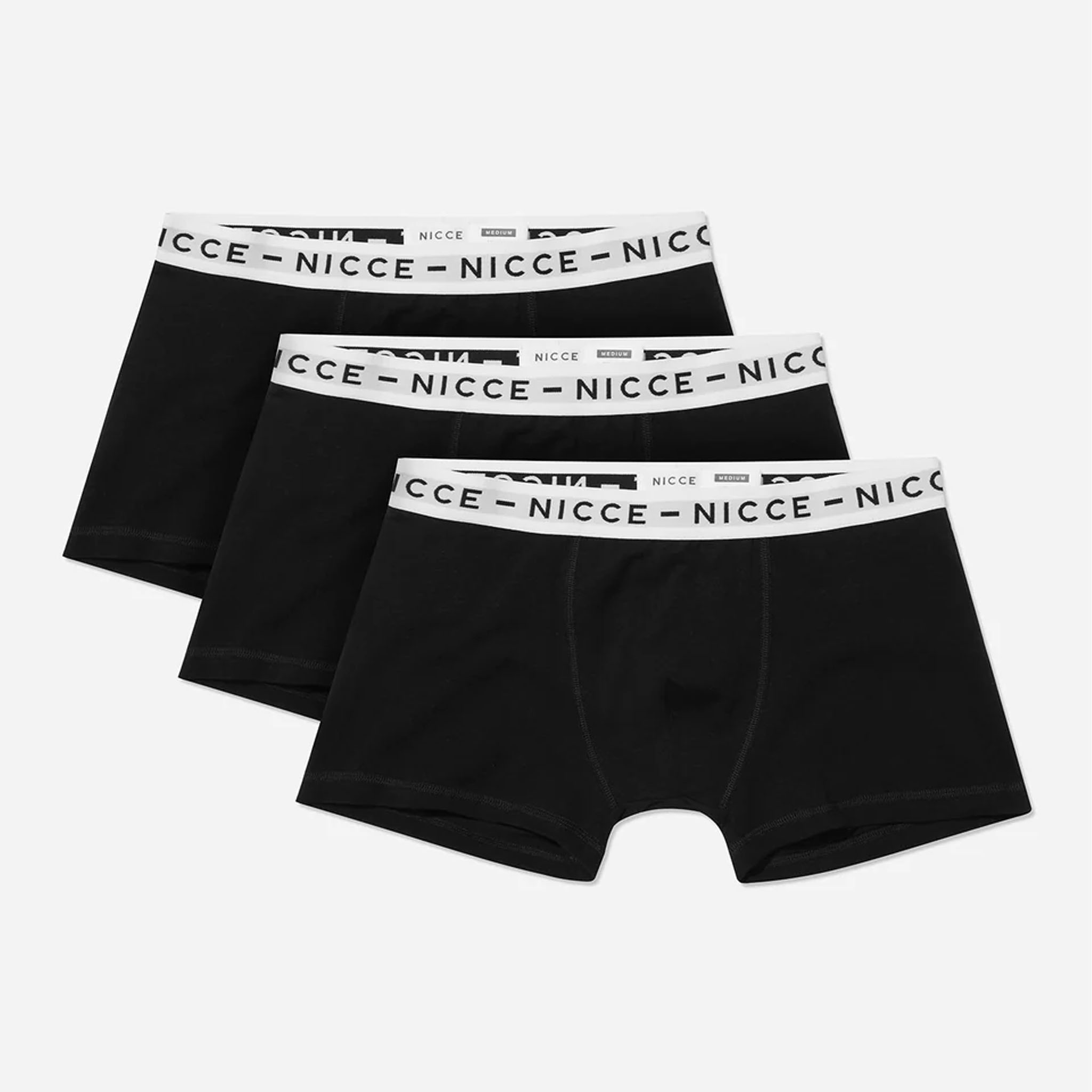 Nicce 3-Pack Stretch Taille Black/White Trailstar Boxer 0038 K011 0001 Image