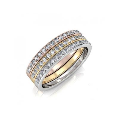 Dreifaltigkeitsring - Silber und Multi Image