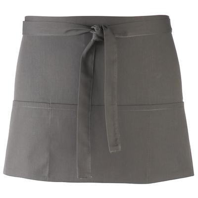 Premier Ladies/Womens Colours 3 Pocket Schürze (2er-Pack) (Dunkelgrau) Image