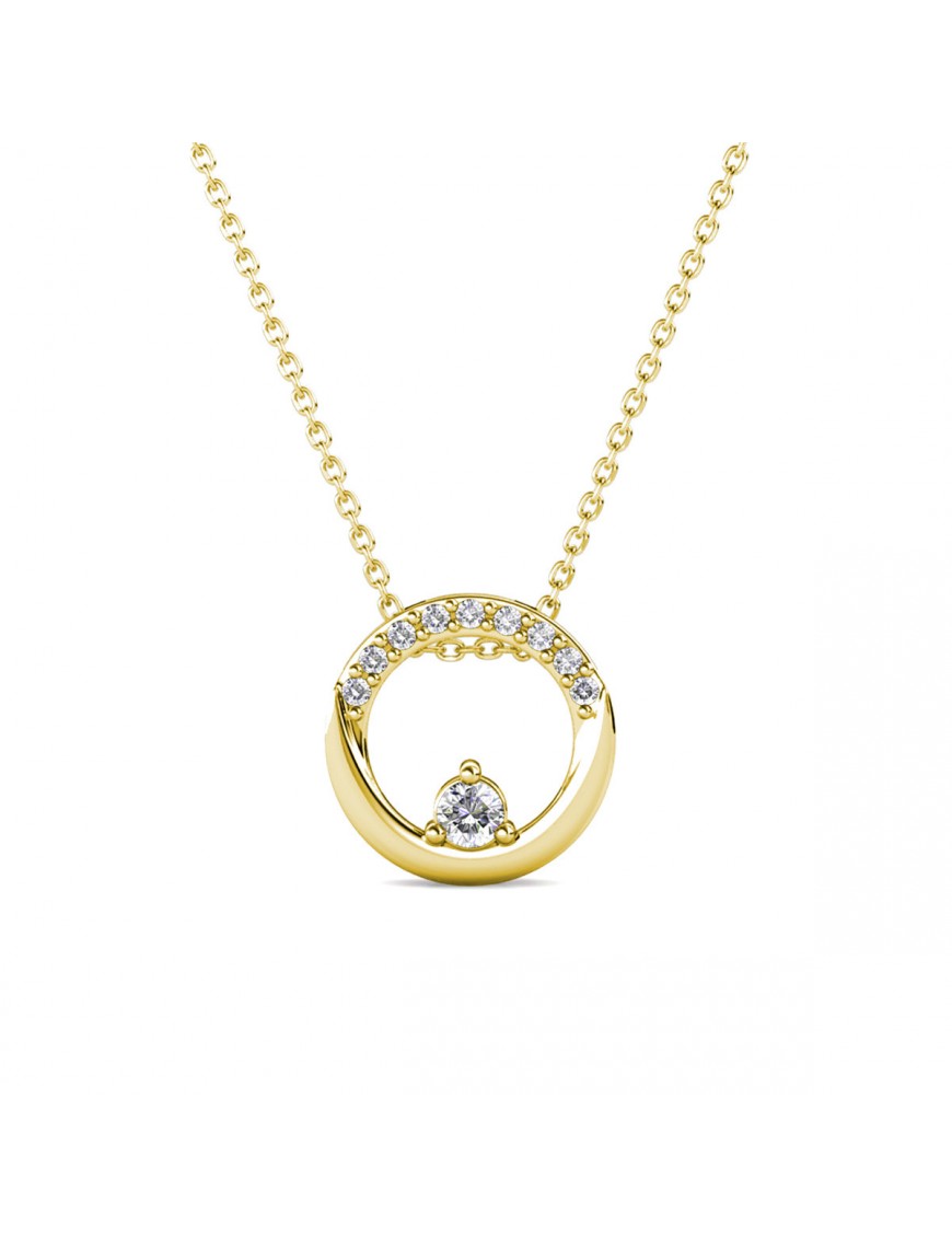 Anhänger Clarine - Doré et Cristal Einheitsgröße