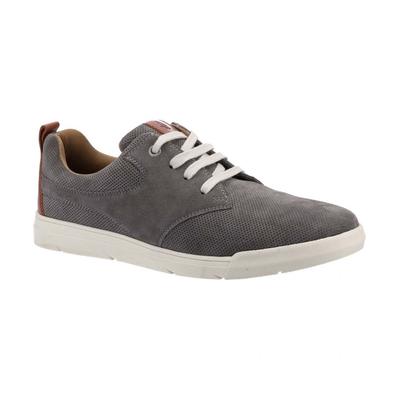 Hush Puppies Herren Michael Spitze Wildleder Freizeitschuhe (Grau) Image