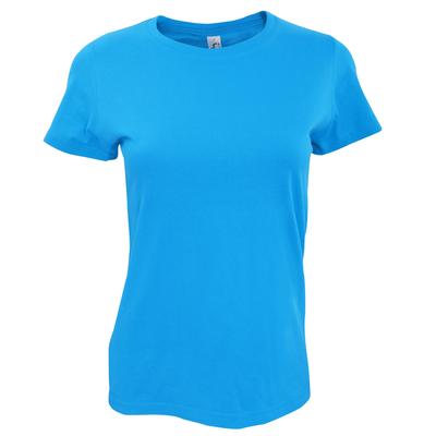 SOLS Womens/Ladies Imperial Heavy Short Sleeve T-Shirt (Karibikblau) Image