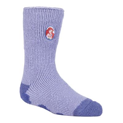 Wärmehalter - Kinder Charakter rutschfeste 2.3 TOG Winter warme thermische Pantoffelsocken mit Greifern - Kleine Meerjungfrau Image