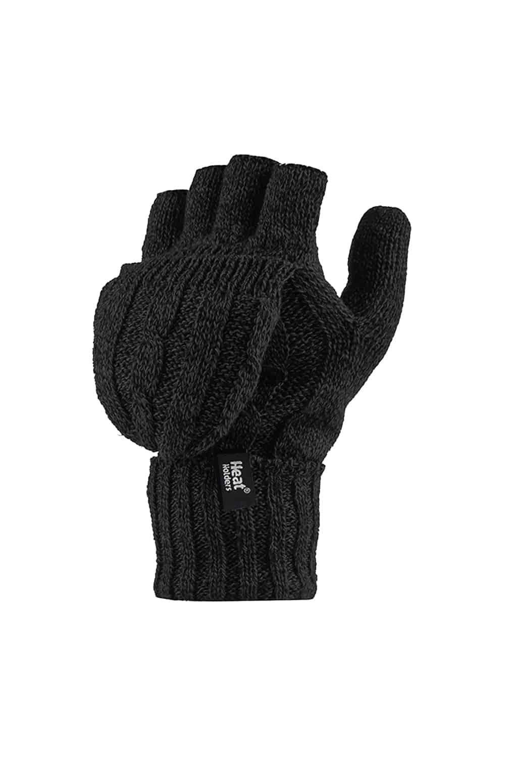 Women's Thermal Converter Fingerless Cable Knit 2.3 tog Handschuhe Image