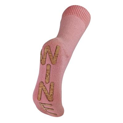Damen dicke thermische Fleece gefüttert Neuheit Wein weich Slipper Socken Image