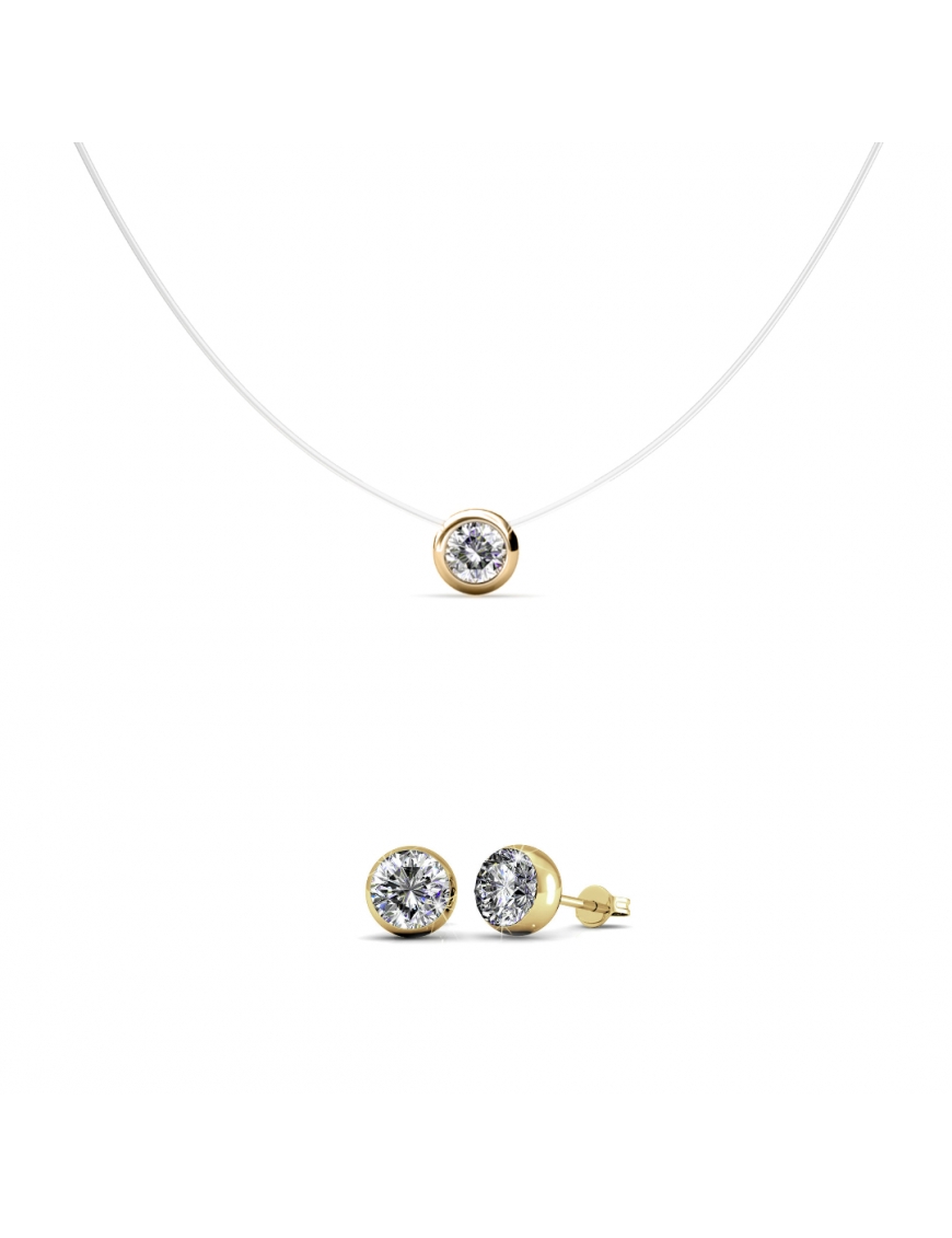 Mond-Set und Box - Gold und Kristall Image