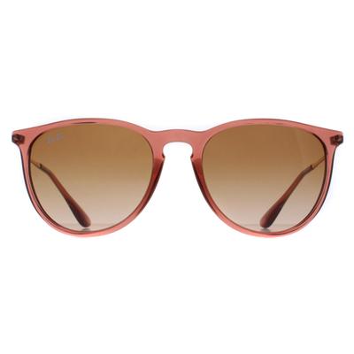 Ray-Ban Rund Damen Transparent Hellbraun Braun Gradient RB4171 Erika