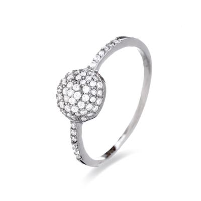 Luxenter Langui Silber und glänzender Zirkonia Ring