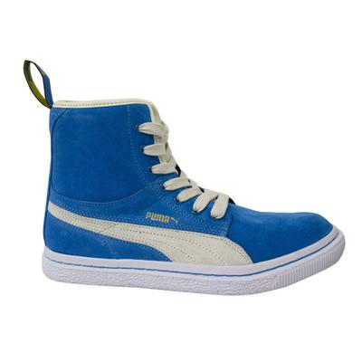 Puma Dr. Clyde Mashup Blue Wildleder Hi Top Schnüre -up -Womens Trainer 351729 04