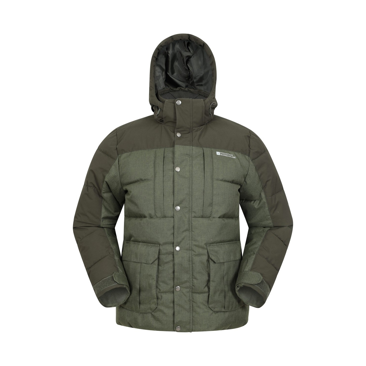 Mountain Warehouse Herren Schock gepolsterte Jacke (Khaki Grün)
