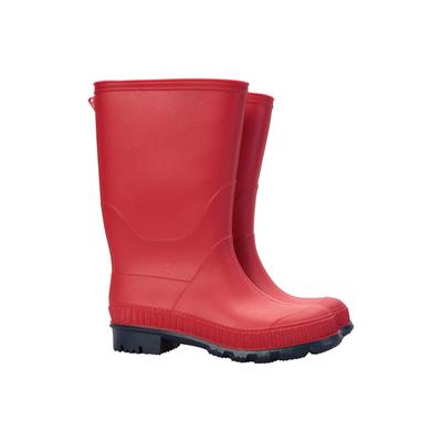 Mountain Warehouse Childrens/Kids Plain Wellington Stiefel (Rot) Image