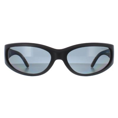 Arnette Oval Unisex Matt Schwarz Dunkel Grau Polarisiert AN4302 Catfish