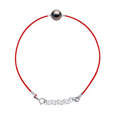 DIADEMA - Armband - Rotes Nylon - Tahiti-Perle Image