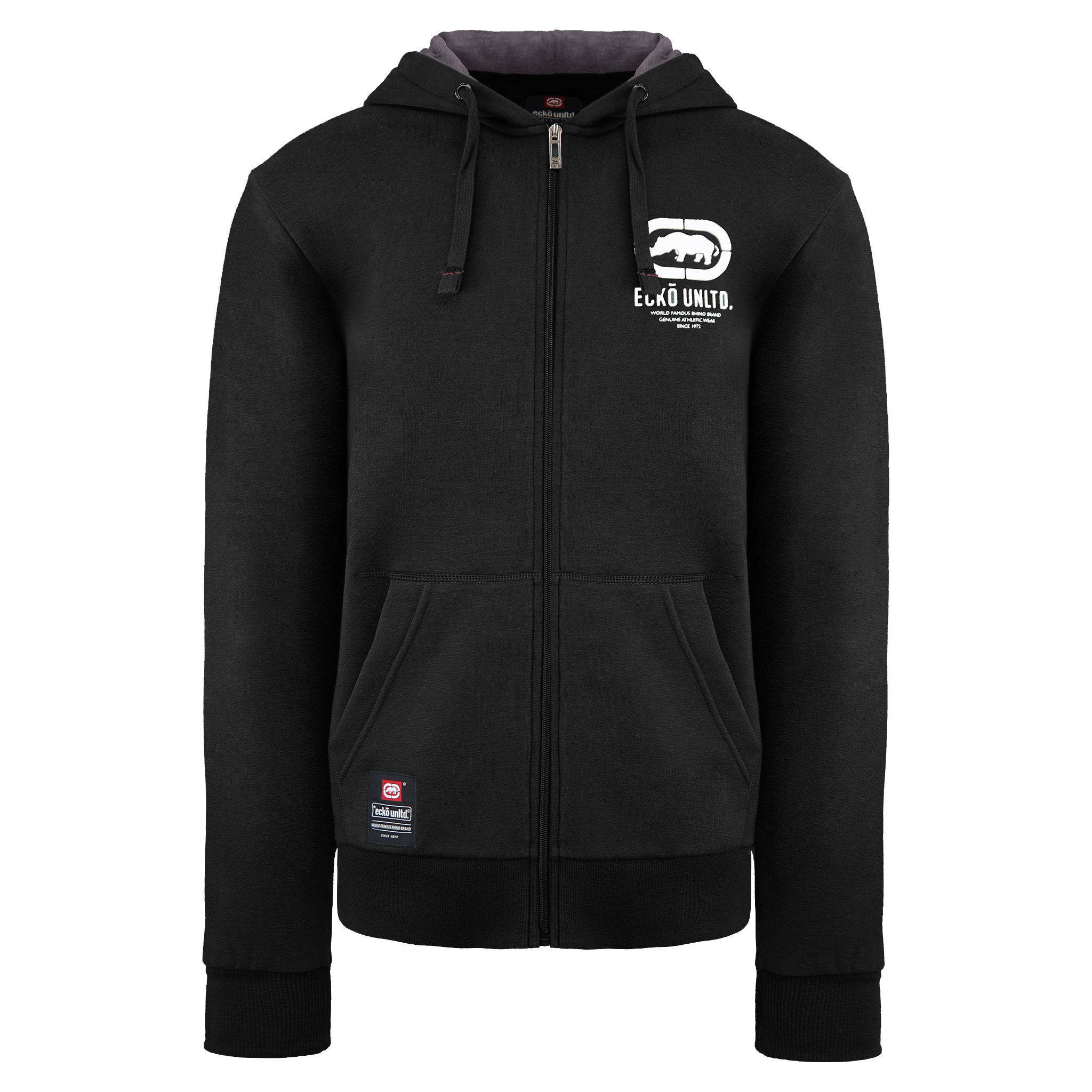 Ecko unltd. Black Track Jacke mit Gesimsmenschen