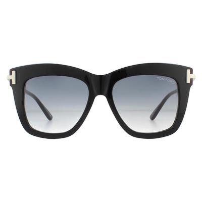 Tom Ford Sonnenbrille Dasha FT0822 01B Glänzend Schwarz Rauch Gradient